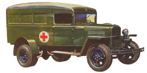 Санитарный автомобиль ГАЗ-55 (1942г.)