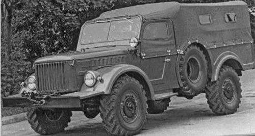 Образец ГАЗ-62А в позднем исполнении: с бездисковыми герметичными колесными тормозами и шинами И-167. 1956 год.